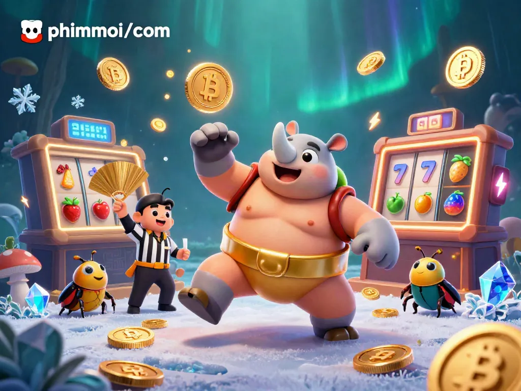 Experience thrilling moments at phimmoi/com with a sumo beetle champion in a dynamic casino scene.