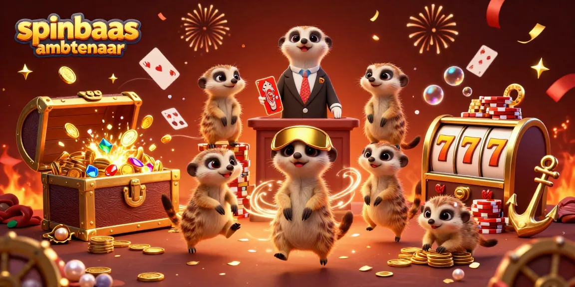 Engage in thrilling games at Spinbaas Ambtenaar casino with meerkats and dazzling winning treasures!